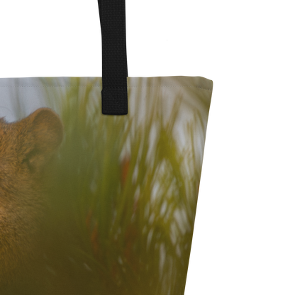 Squirrel All-Over Print Large Tote Bag