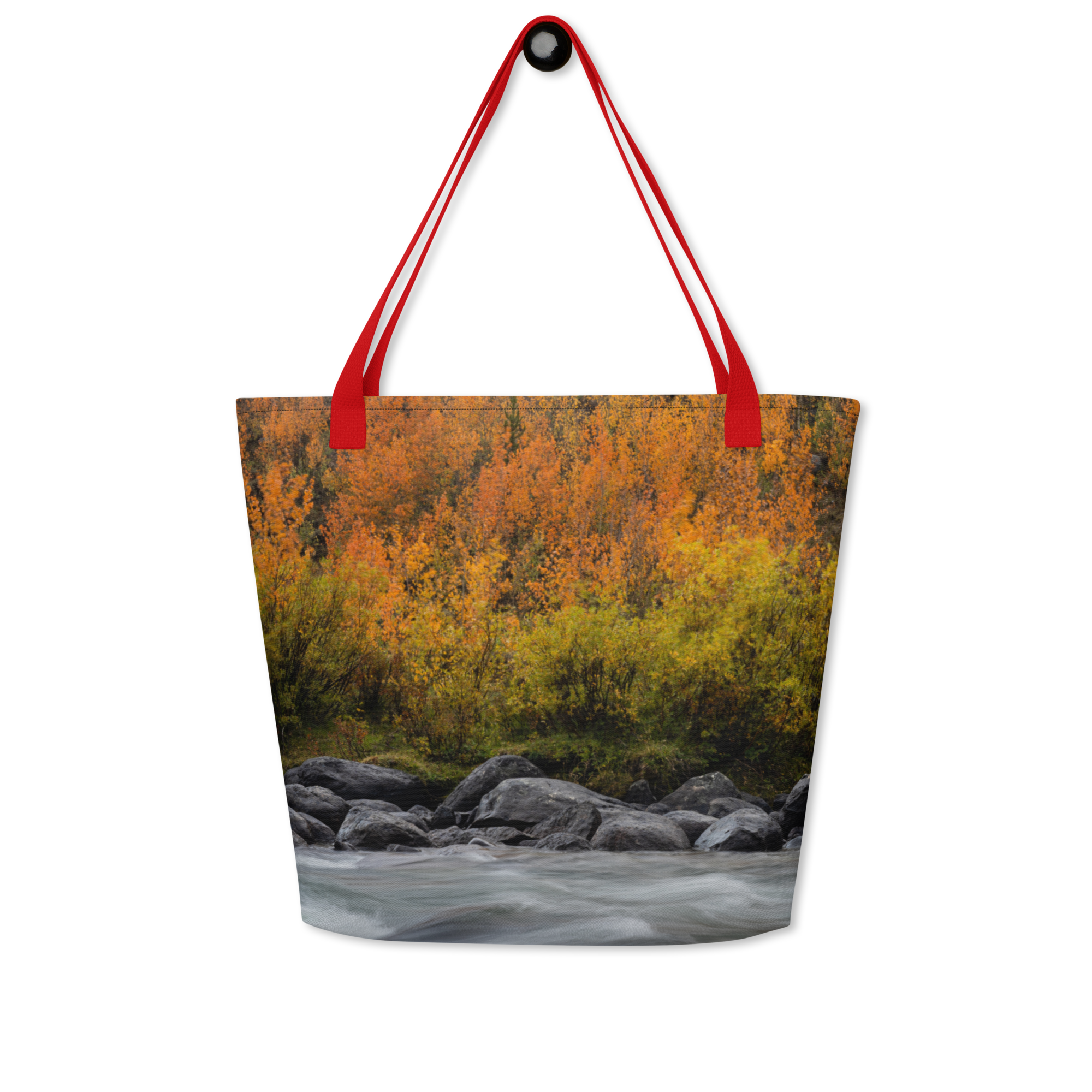 Green River, Wyoming in the Fall All-Over Print Large Tote Bag