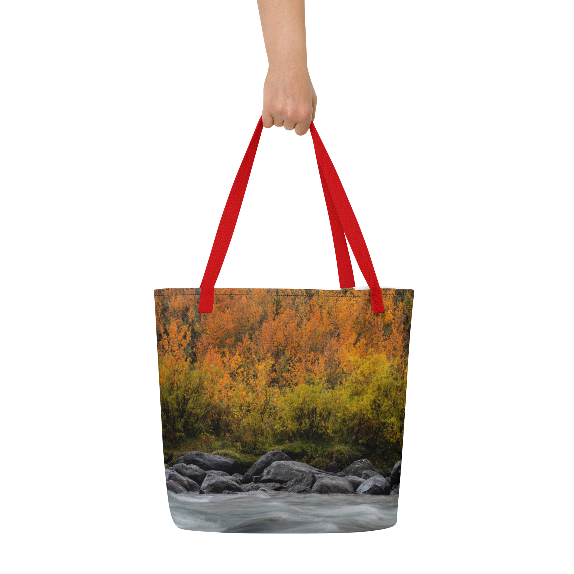 Green River, Wyoming in the Fall All-Over Print Large Tote Bag