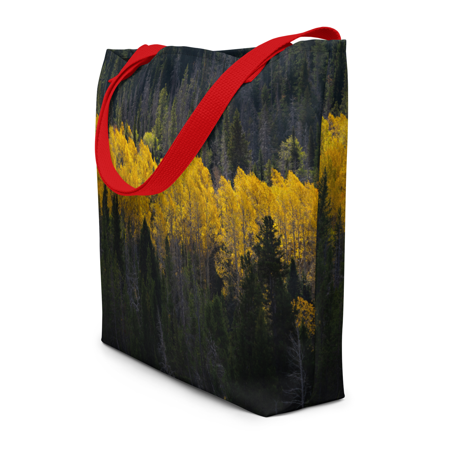 Aspens in the Fall All-Over Print Large Tote Bag