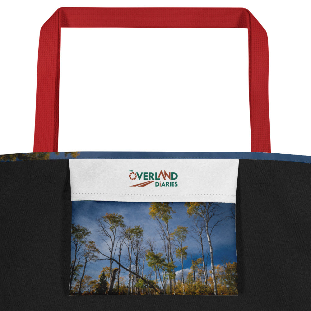 Aspens in the Fall All-Over Print Large Tote Bag