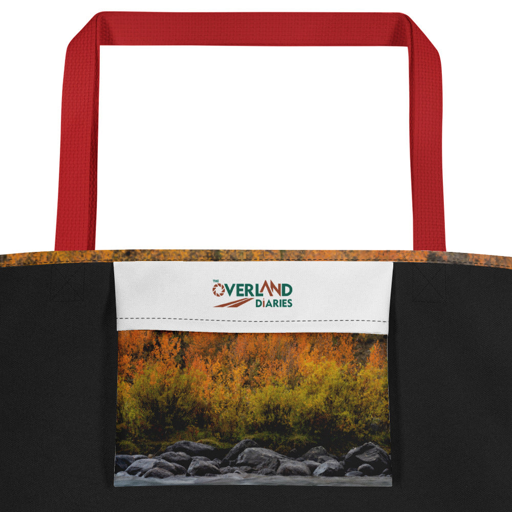 Green River, Wyoming in the Fall All-Over Print Large Tote Bag