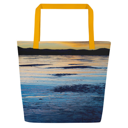 Fremont Lake Wyoming All-Over Print Large Tote Bag