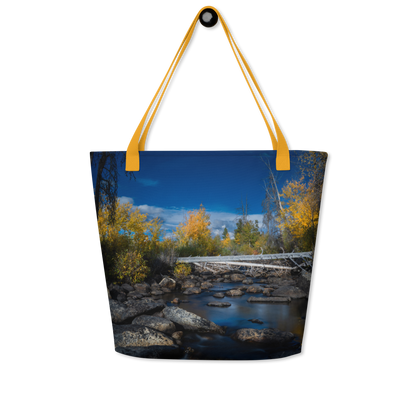 Aspens in the Fall All-Over Print Large Tote Bag