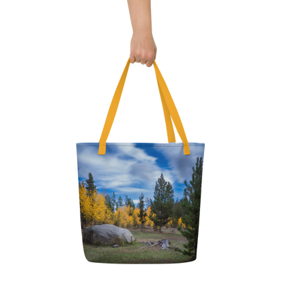 Fall in Wyoming All-Over Print Large Tote Bag