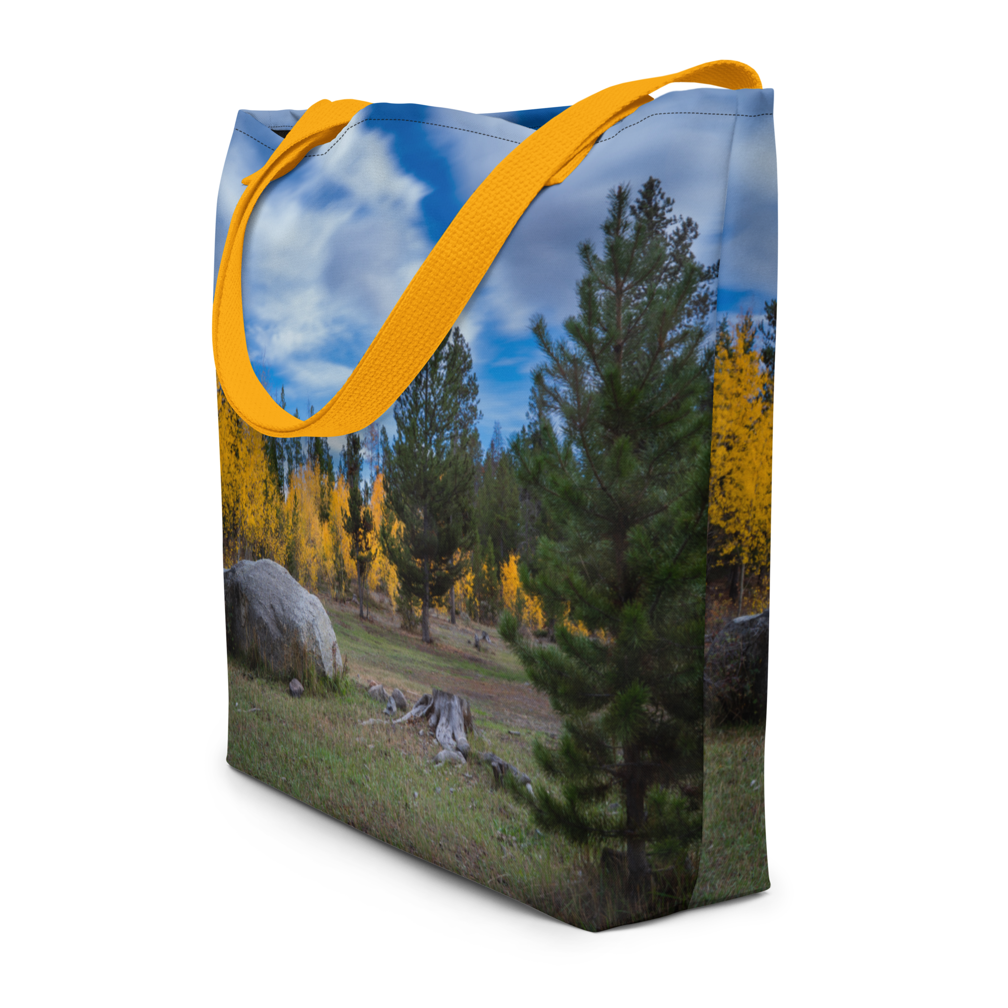 Fall in Wyoming All-Over Print Large Tote Bag