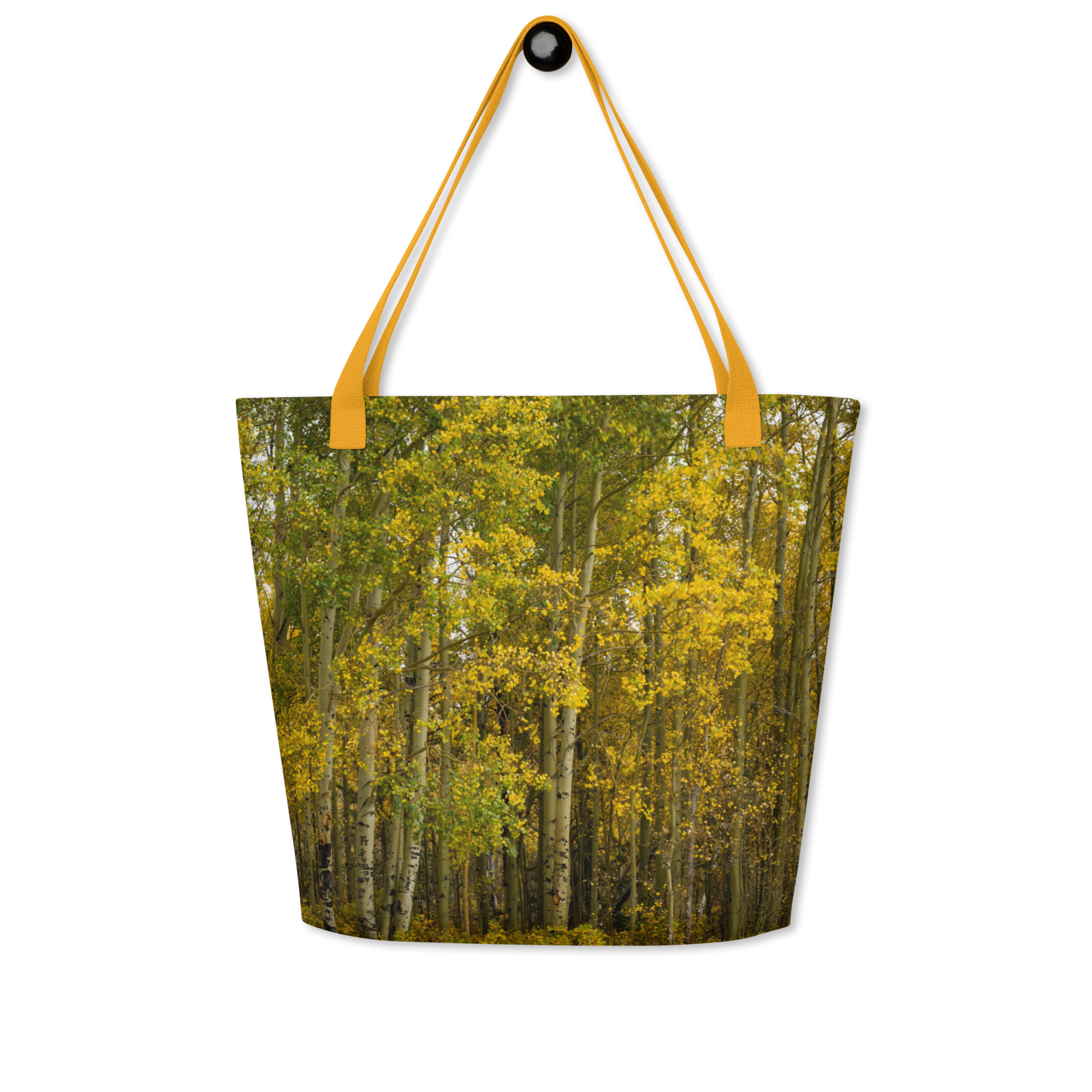 Aspens in the Fall All-Over Print Large Tote Bag