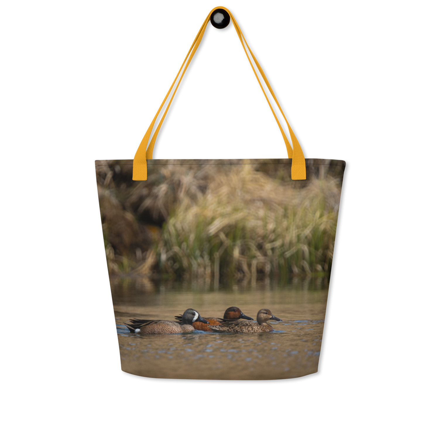 Ducks All-Over Print Large Tote Bag