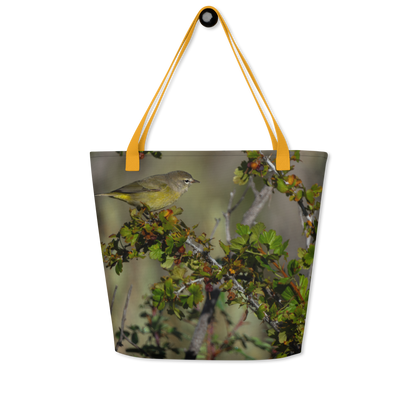 Little Bird All-Over Print Large Tote Bag