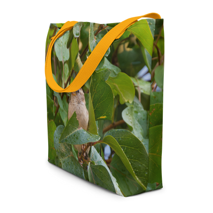 Common Sparrow  Large Tote Bag