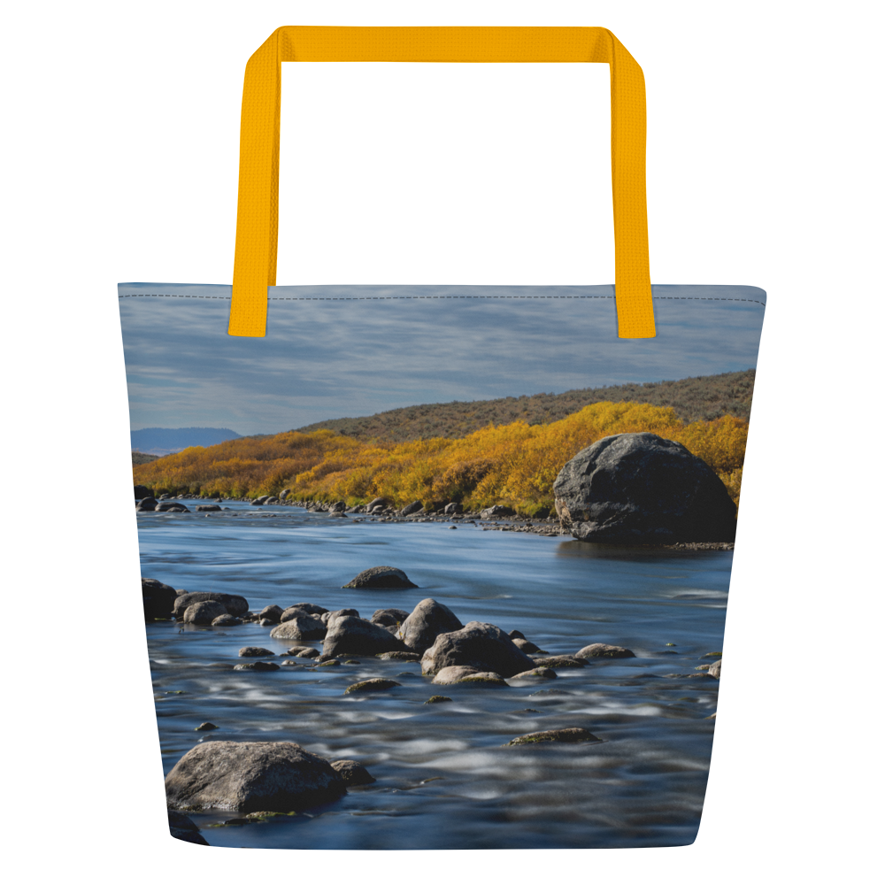 Fall Scenery Large Tote Bag