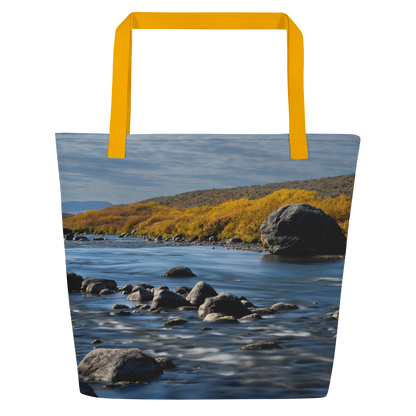 Fall Scenery Large Tote Bag