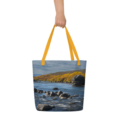 Fall Scenery Large Tote Bag