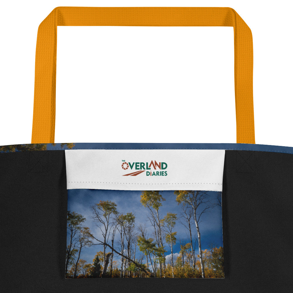 Aspens in the Fall All-Over Print Large Tote Bag