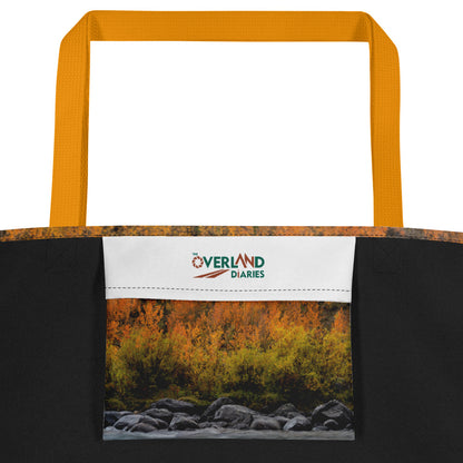 Green River, Wyoming in the Fall All-Over Print Large Tote Bag