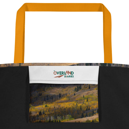 Aspens in the Fall All-Over Print Large Tote Bag