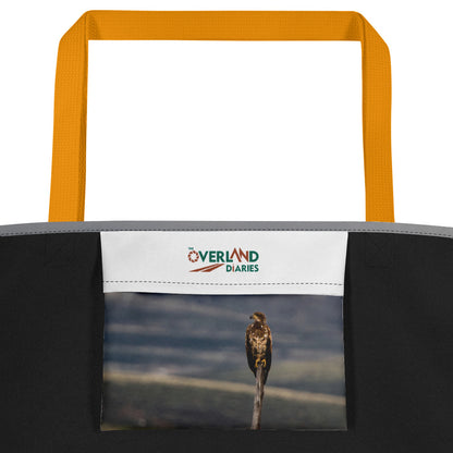 Young Bald Eagle All-Over Print Large Tote Bag