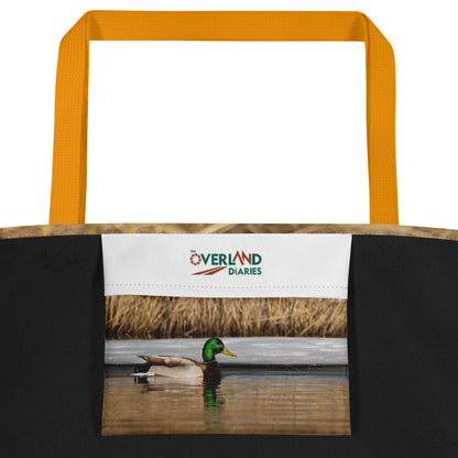 Mallard Duck All-Over Print Large Tote Bag