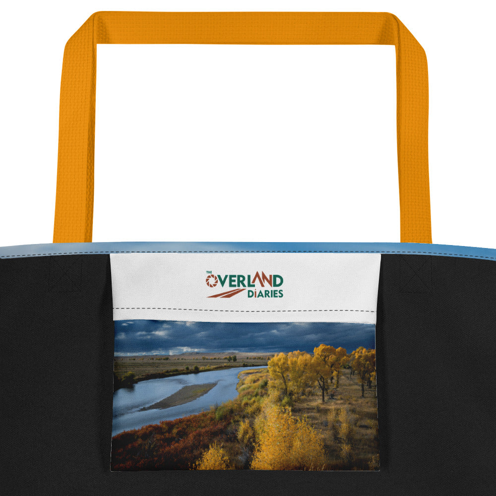 Fall Landscape All-Over Print Large Tote Bag