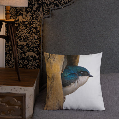 Tree Swallow Premium Pillow