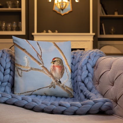 Common Redpoll Premium Pillow