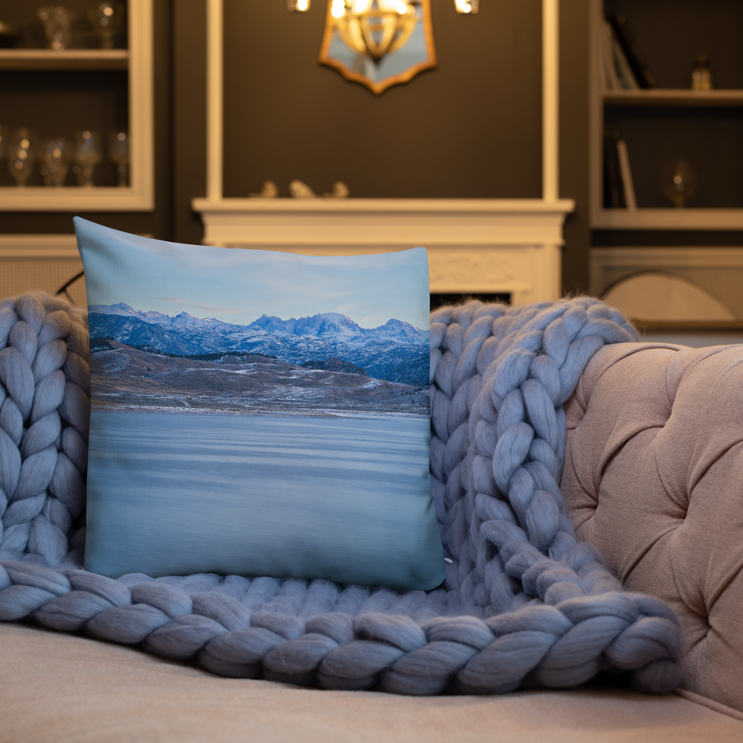 Bring Wyoming’s Winter Sunrise Into Your Home Premium Pillow