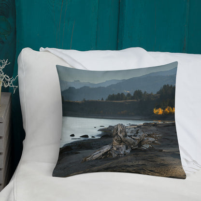 Boulder Lake, Wyoming in the Fall Premium Pillow