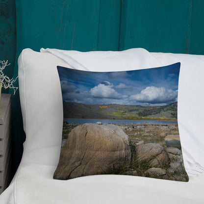 Meadow Lake, Wyoming in the Fall Premium Pillow