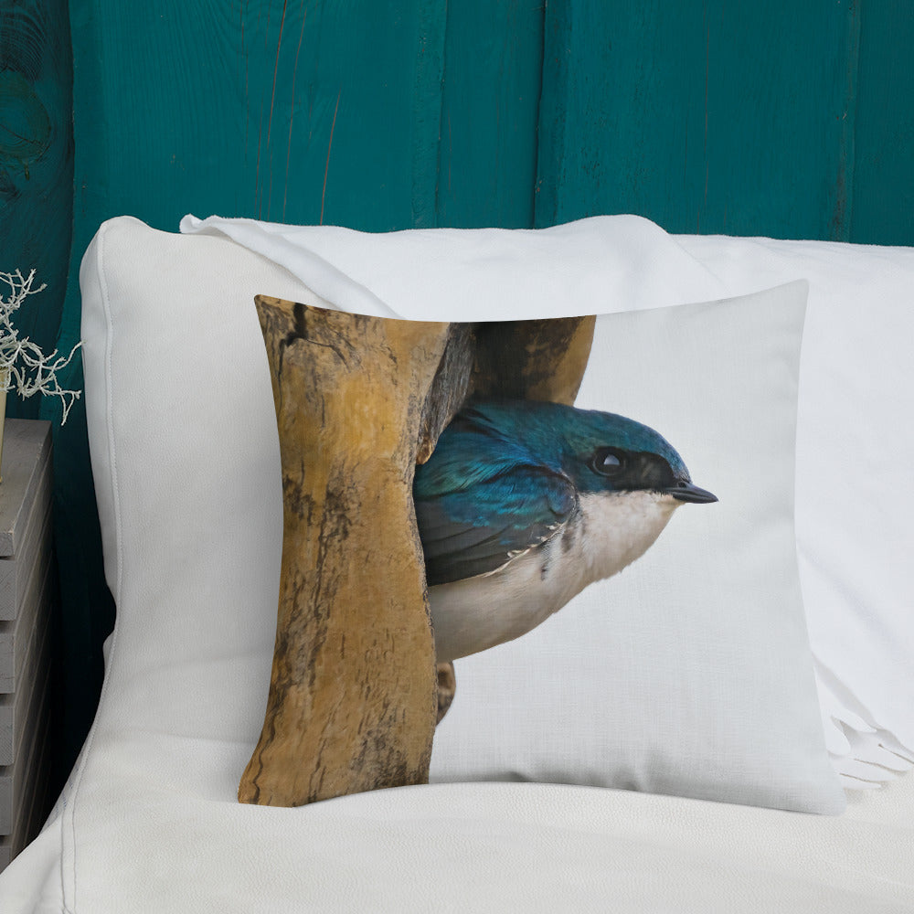 Tree Swallow Premium Pillow