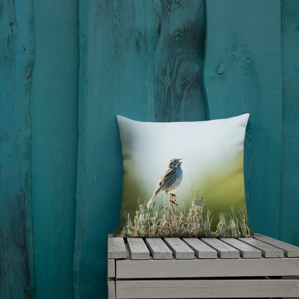 Song Sparrow Premium Pillow