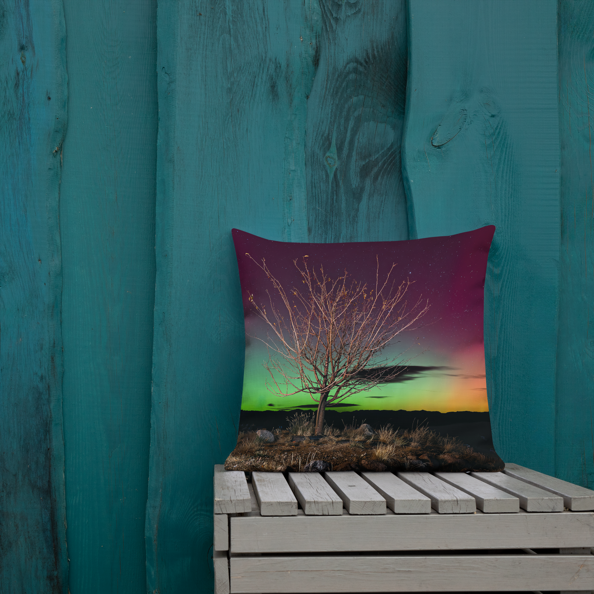 Northern Lights Decorative Pillow | Bring Wyoming&