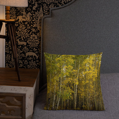 Aspens in the Fall Premium Pillow