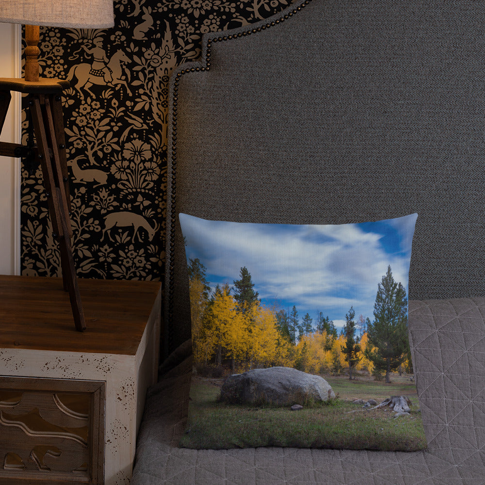 Burnt Lake, Wyoming in the Fall Premium Pillow