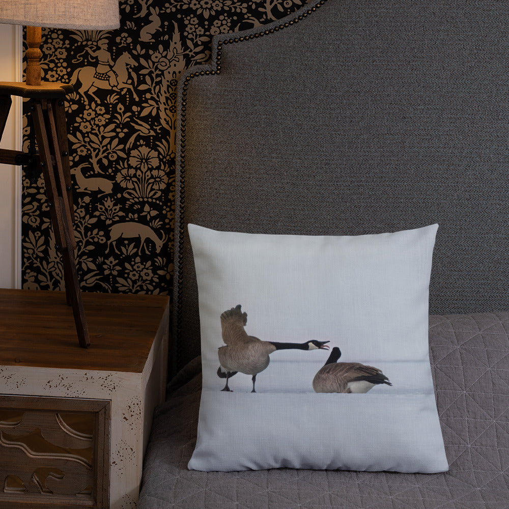 Canada Geese Premium Pillow