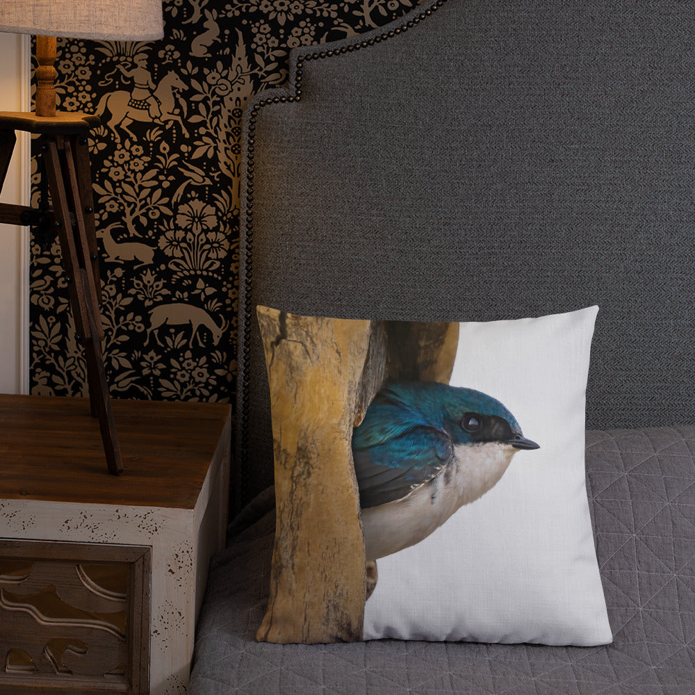 Tree Swallow Premium Pillow