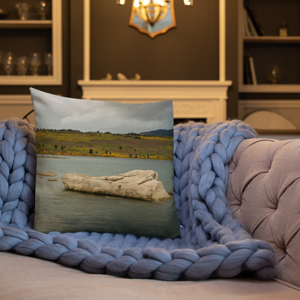 New Fork Lake, Wyoming in the Fall Premium Pillow