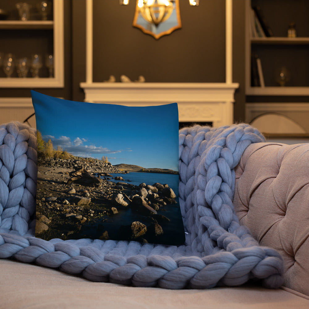 Boulder Lake in the Fall Premium Pillow