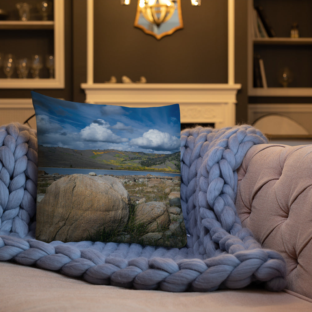 Meadow Lake, Wyoming in the Fall Premium Pillow