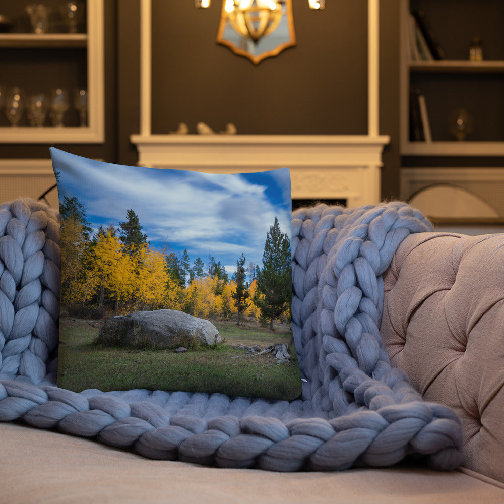 Burnt Lake, Wyoming in the Fall Premium Pillow