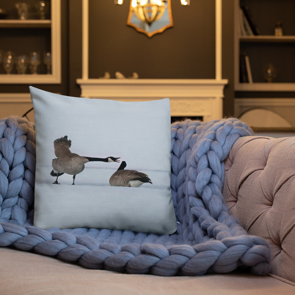 Bring the Peace and Majesty of Wyoming’s Geese to Your Home with Our Winter Pillows