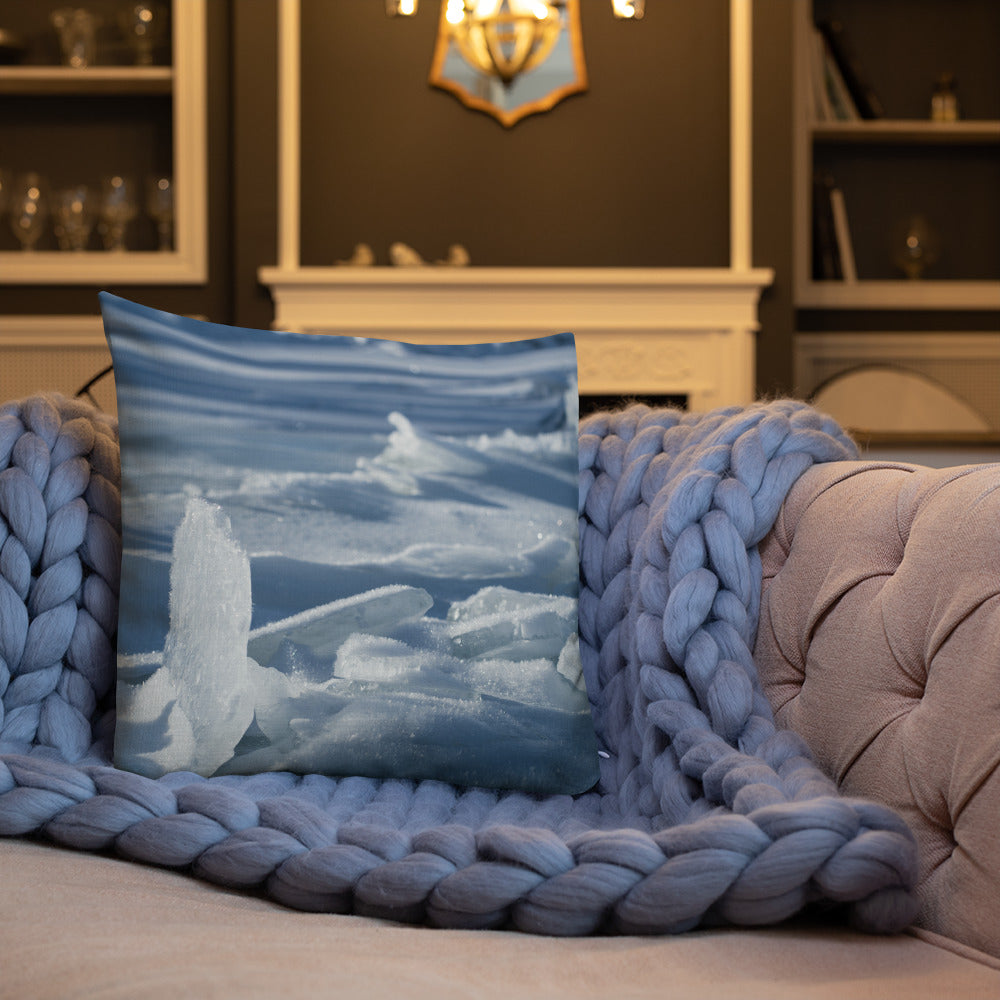 Bring the Peace and Power of Wyoming’s Frozen Lakes Into Your Home with Our Winter Pillow Collection