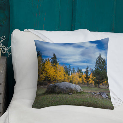 Burnt Lake, Wyoming in the Fall Premium Pillow