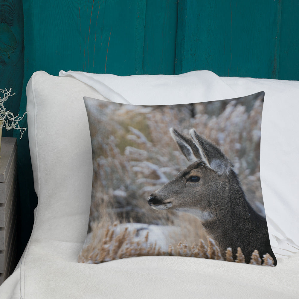 Capture the Gentle Spirit of Wyoming’s Wildlife with Our Winter Pillow Collection