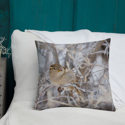 House Sparrow Premium Pillow