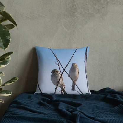 Birding in my Yard Premium Pillow