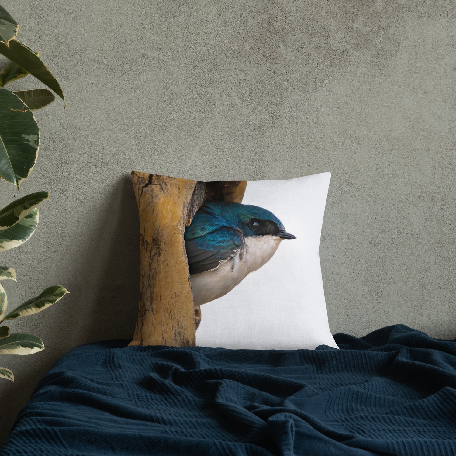 Tree Swallow Premium Pillow