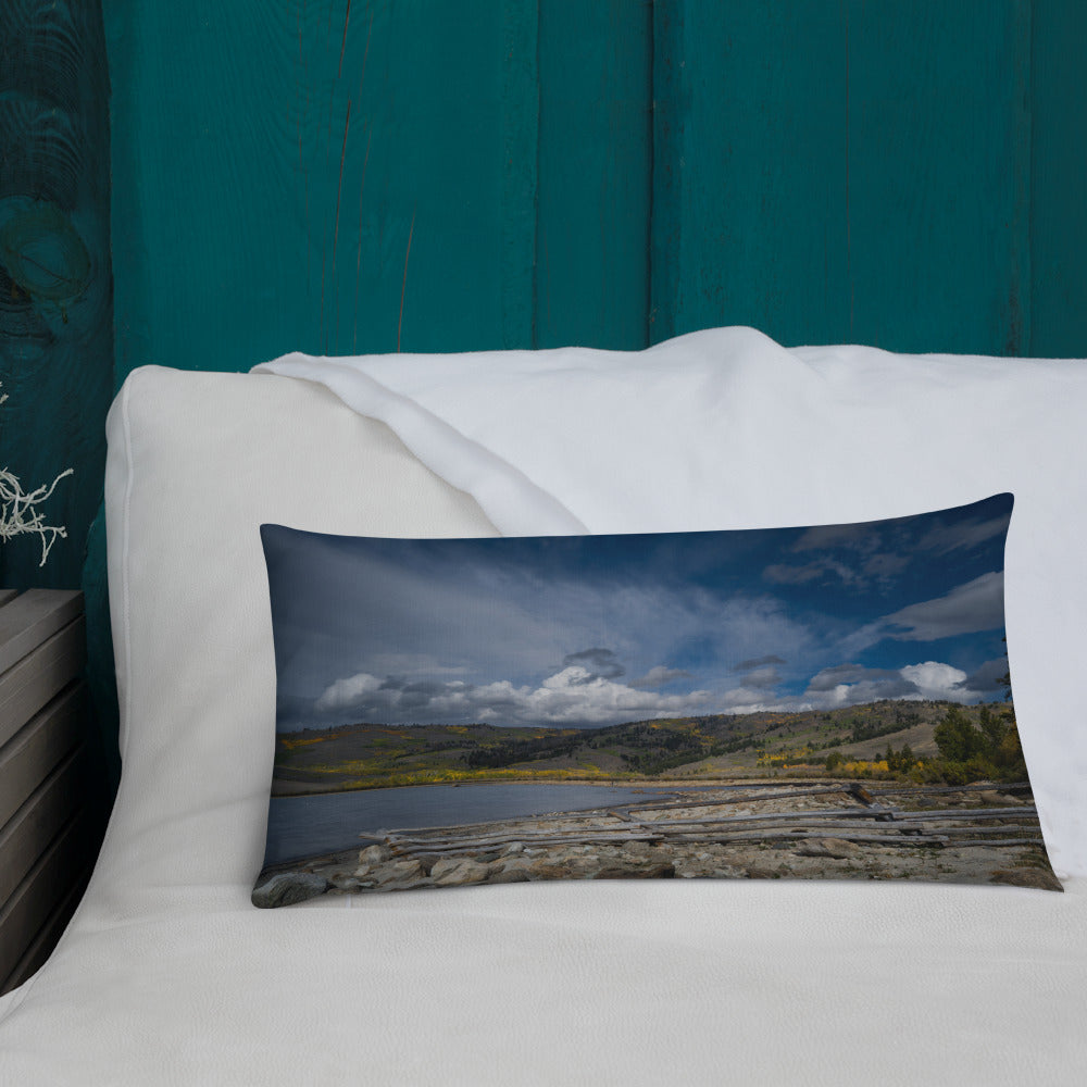 Meadow Lake, Wyoming in the Fall Premium Pillow