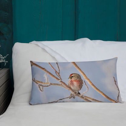 Common Redpoll Premium Pillow