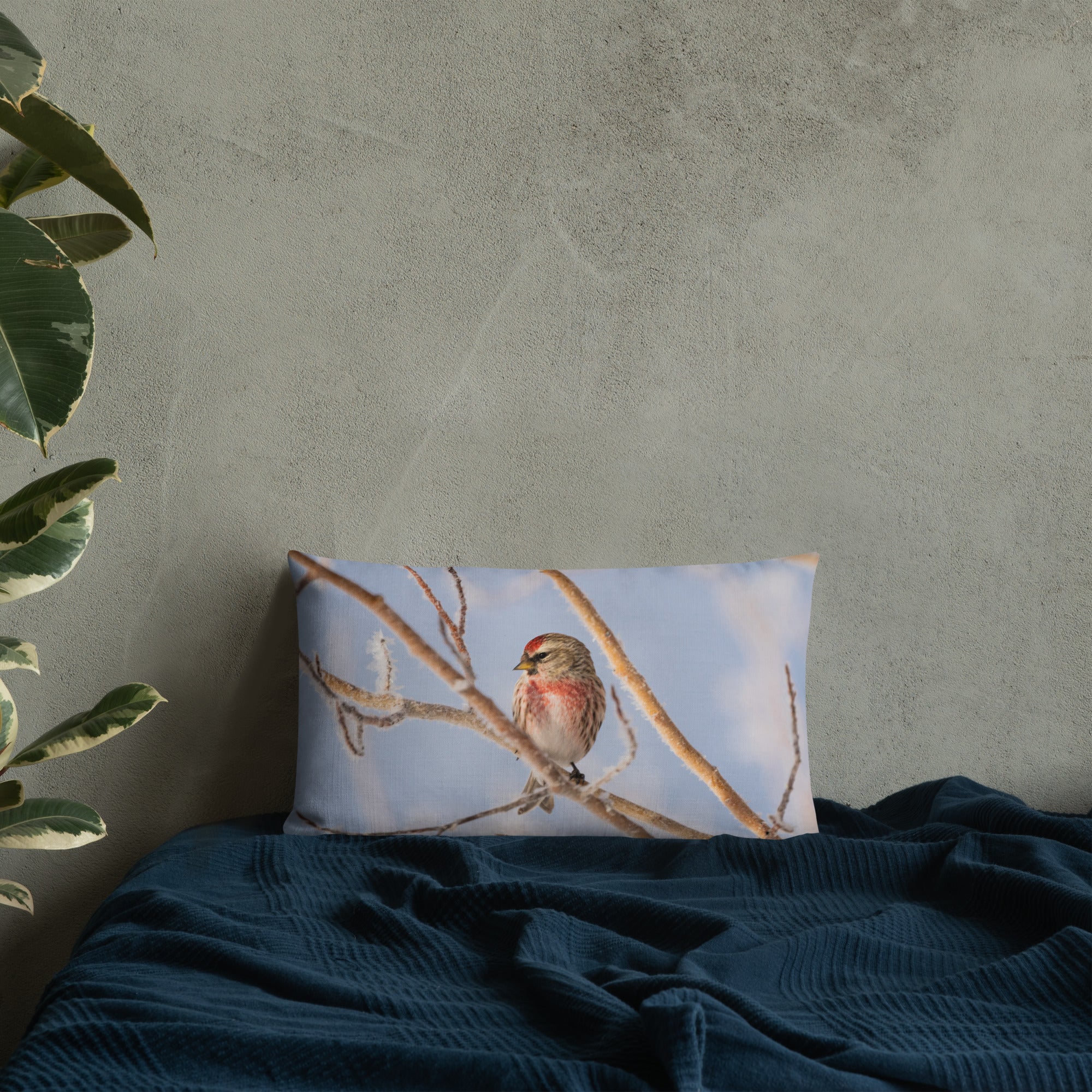 Common Redpoll Premium Pillow