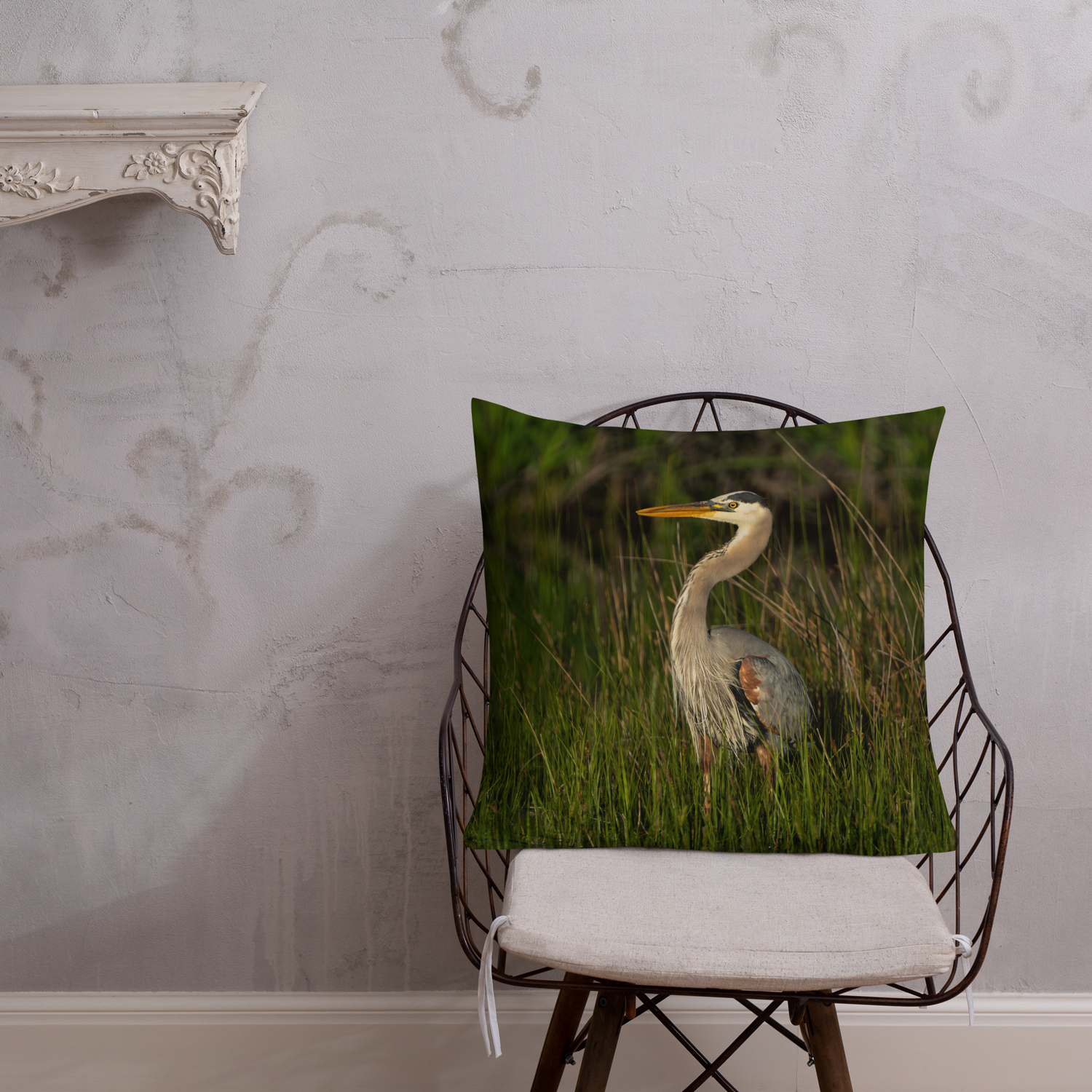 Blue Heron Premium Pillow